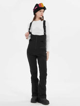 Pantalones con peto para nieve impermeables, cálidos y ajustados para mujer Overski